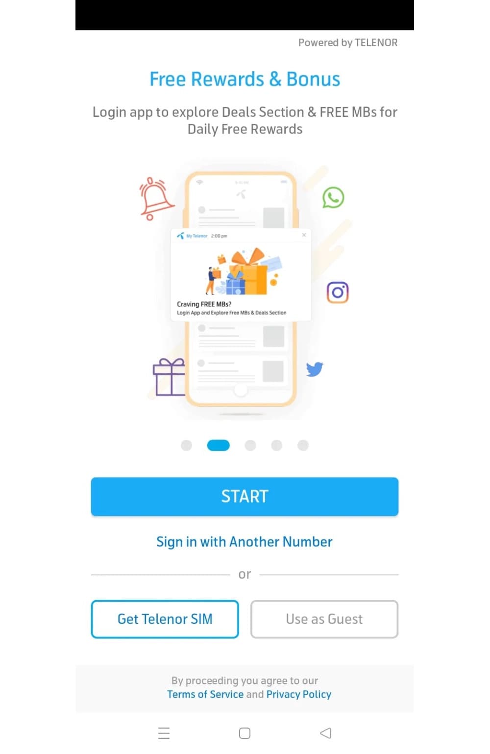 Log In with Your Telenor SIM