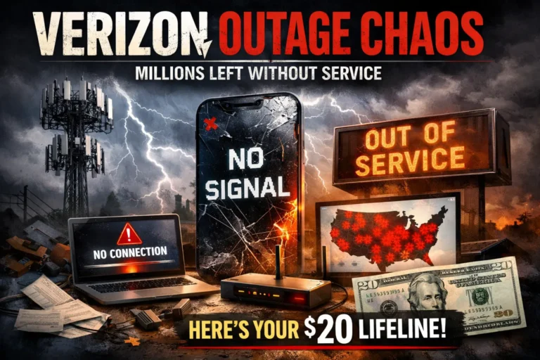 Verizon Outage Chaos: Millions Left Without Service — Here's Your $20 Lifeline