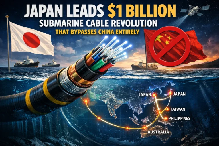 Japan Leads $1 Billion Submarine Cable Revolution That Bypasses China Entirely